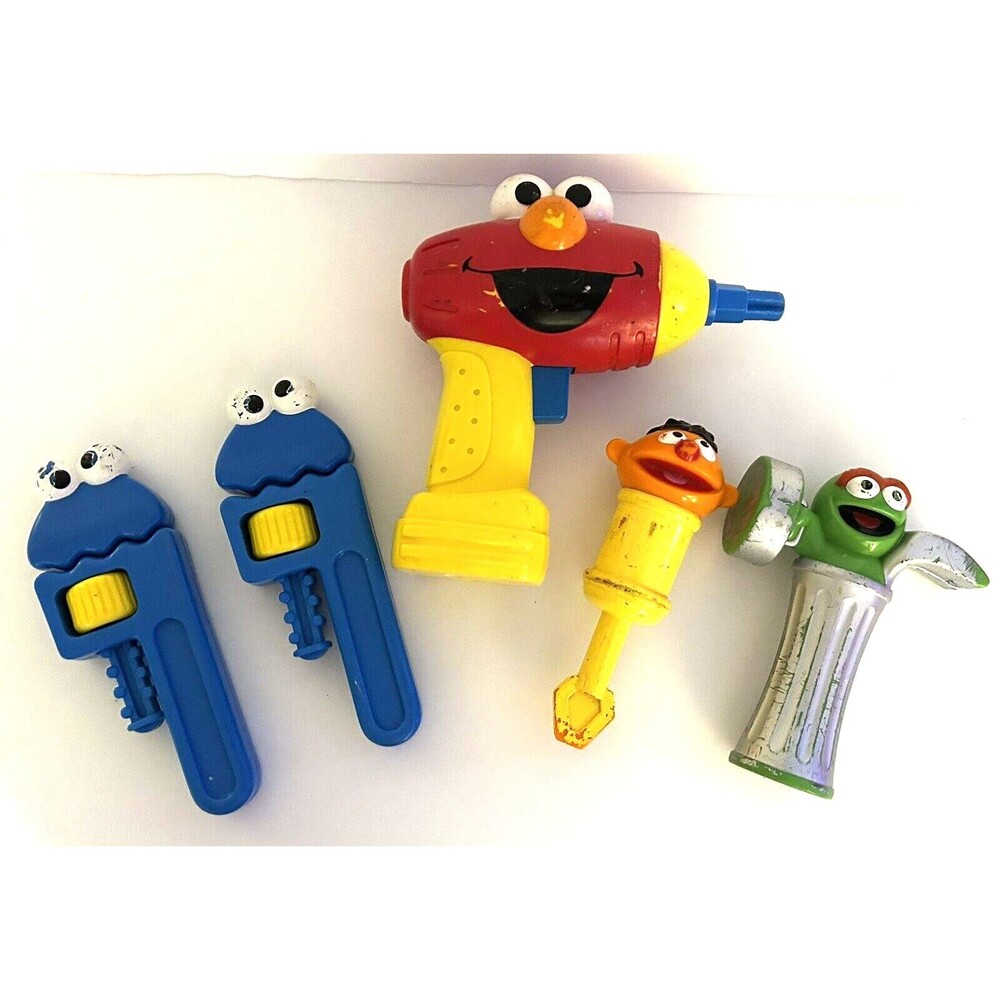 Fisher Price SEASAME STREET Giggle Tool Belt 2006 Replacement Lot of 5 - READ